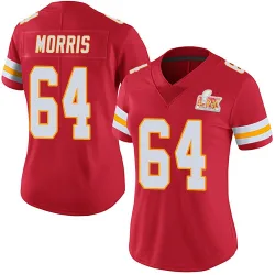 Women's Wanya Morris Kansas City Chiefs No.64 Limited Team Color Vapor Untouchable Super Bowl LIX Jersey - Red