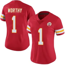 Women's Xavier Worthy Kansas City Chiefs No.1 Limited Team Color Vapor Untouchable Jersey - Red