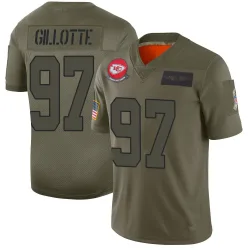 Youth Ashton Gillotte Kansas City Chiefs No.97 Limited 2019 Salute to Service Jersey - Camo