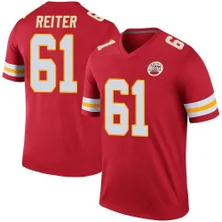 Youth Austin Reiter Kansas City Chiefs No.61 Legend Color Rush Jersey - Red
