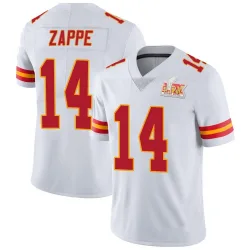 Youth Bailey Zappe Kansas City Chiefs No.14 Limited Vapor Untouchable Super Bowl LIX Jersey - White