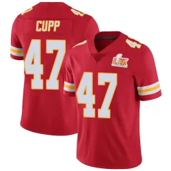 Youth Baylor Cupp Kansas City Chiefs No.47 Limited Team Color Vapor Untouchable Super Bowl LIX Jersey - Red