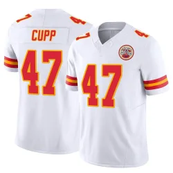 Youth Baylor Cupp Kansas City Chiefs No.47 Limited Vapor F.U.S.E. Jersey - White
