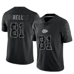 Youth Blake Bell Kansas City Chiefs No.81 Limited Reflective Jersey - Black