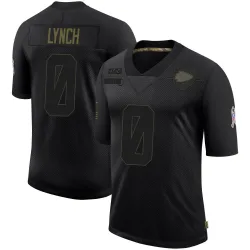 Youth Blake Lynch Kansas City Chiefs No.0 Limited 2020 Salute To Service Jersey - Black