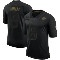 Youth Carlos Dunlap Kansas City Chiefs No.8 Limited 2020 Salute To Service Jersey - Black