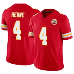 Youth Chad Henne Kansas City Chiefs No.4 Limited Vapor F.U.S.E. Jersey - Red