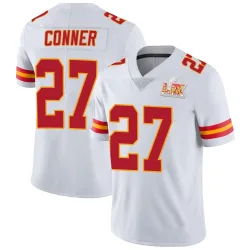 Youth Chamarri Conner Kansas City Chiefs No.27 Limited Vapor Untouchable Super Bowl LIX Jersey - White