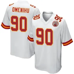 Youth Charles Omenihu Kansas City Chiefs No.90 Game Jersey - White