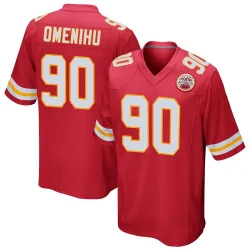 Youth Charles Omenihu Kansas City Chiefs No.90 Game Team Color Jersey - Red