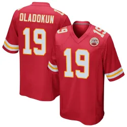 Youth Chris Oladokun Kansas City Chiefs No.19 Game Team Color Jersey - Red