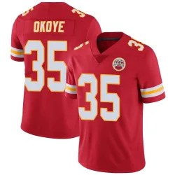 Youth Christian Okoye Kansas City Chiefs No.35 Limited Team Color Vapor Untouchable Jersey - Red