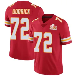 Youth Chukwuebuka Godrick Kansas City Chiefs No.72 Limited Team Color Vapor Untouchable Super Bowl LIX Jersey - Red