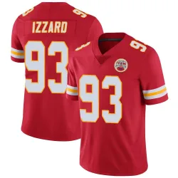 Youth Coziah Izzard Kansas City Chiefs No.93 Limited Team Color Vapor Untouchable Jersey - Red