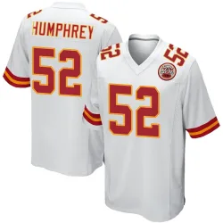 Youth Creed Humphrey Kansas City Chiefs No.52 Game Jersey - White