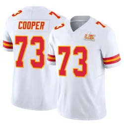 Youth Dalton Cooper Kansas City Chiefs No.73 Limited Vapor F.U.S.E. Super Bowl LIX Jersey - White
