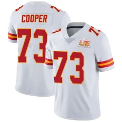 Youth Dalton Cooper Kansas City Chiefs No.73 Limited Vapor Untouchable Super Bowl LIX Jersey - White