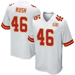 Youth Darius Rush Kansas City Chiefs No.46 Game Super Bowl LIX Jersey - White
