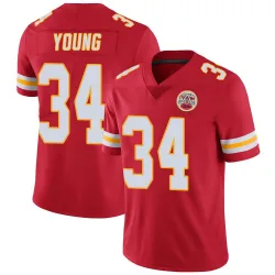 Youth Elijah Young Kansas City Chiefs No.34 Limited Team Color Vapor Untouchable Jersey - Red