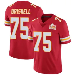 Youth Ethan Driskell Kansas City Chiefs No.75 Limited Team Color Vapor Untouchable Super Bowl LIX Jersey - Red