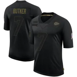 Youth Harrison Butker Kansas City Chiefs No.7 Limited 2020 Salute To Service Jersey - Black