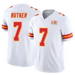 Youth Harrison Butker Kansas City Chiefs No.7 Limited Vapor F.U.S.E. Super Bowl LIX Jersey - White
