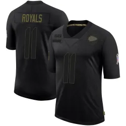 Youth Jalen Royals Kansas City Chiefs No.11 Limited 2020 Salute To Service Jersey - Black