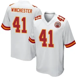 Youth James Winchester Kansas City Chiefs No.41 Game Jersey - White