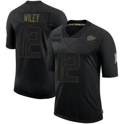 Youth Jared Wiley Kansas City Chiefs No.12 Limited 2020 Salute To Service Jersey - Black