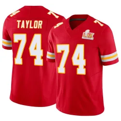 Youth Jawaan Taylor Kansas City Chiefs No.74 Limited Vapor F.U.S.E. Super Bowl LIX Jersey - Red
