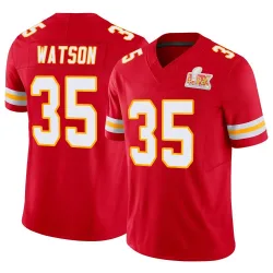 Youth Jaylen Watson Kansas City Chiefs No.35 Limited Vapor F.U.S.E. Super Bowl LIX Jersey - Red