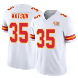 Youth Jaylen Watson Kansas City Chiefs No.35 Limited Vapor F.U.S.E. Super Bowl LIX Jersey - White