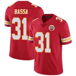 Youth Jeffrey Bassa Kansas City Chiefs No.31 Limited Team Color Vapor Untouchable Jersey - Red