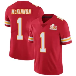 Youth Jerick McKinnon Kansas City Chiefs No.1 Limited Team Color Vapor Untouchable Super Bowl LIX Jersey - Red