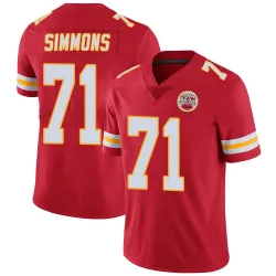 Youth Josh Simmons Kansas City Chiefs No.71 Limited Team Color Vapor Untouchable Jersey - Red