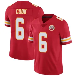 Youth Kenny Cook Kansas City Chiefs No.6 Limited Team Color Vapor Untouchable Jersey - Red
