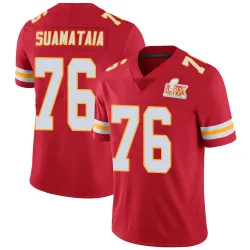 Youth Kingsley Suamataia Kansas City Chiefs No.76 Limited Team Color Vapor Untouchable Super Bowl LIX Jersey - Red