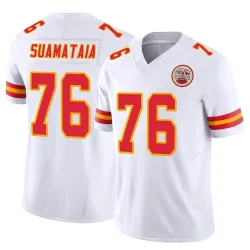 Youth Kingsley Suamataia Kansas City Chiefs No.76 Limited Vapor F.U.S.E. Jersey - White
