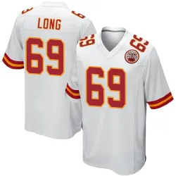 Youth Kyle Long Kansas City Chiefs No.69 Game Jersey - White
