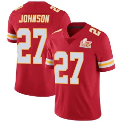 Youth Larry Johnson Kansas City Chiefs No.27 Limited Team Color Vapor Untouchable Super Bowl LIX Jersey - Red