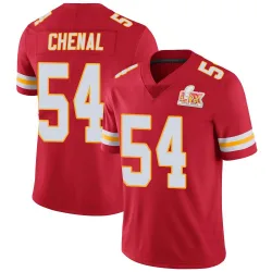 Youth Leo Chenal Kansas City Chiefs No.54 Limited Team Color Vapor Untouchable Super Bowl LIX Jersey - Red