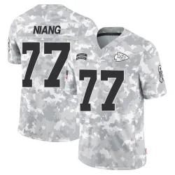 Youth Lucas Niang Kansas City Chiefs No.77 Limited 2024 Salute to Service Jersey - Arctic Camo
