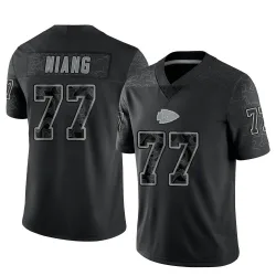 Youth Lucas Niang Kansas City Chiefs No.77 Limited Reflective Jersey - Black