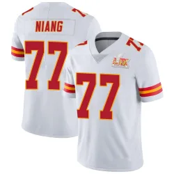 Youth Lucas Niang Kansas City Chiefs No.77 Limited Vapor Untouchable Super Bowl LIX Jersey - White