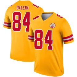 Youth Mac Dalena Kansas City Chiefs No.84 Legend Inverted Jersey - Gold