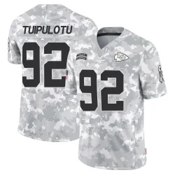 Youth Marlon Tuipulotu Kansas City Chiefs No.92 Limited 2024 Salute to Service Jersey - Arctic Camo