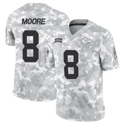 Youth Matt Moore Kansas City Chiefs No.8 Limited 2024 Salute to Service Jersey - Arctic Camo