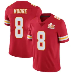 Youth Matt Moore Kansas City Chiefs No.8 Limited Team Color Vapor Untouchable Super Bowl LIX Jersey - Red