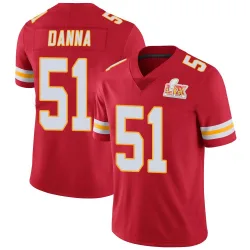Youth Mike Danna Kansas City Chiefs No.51 Limited Team Color Vapor Untouchable Super Bowl LIX Jersey - Red