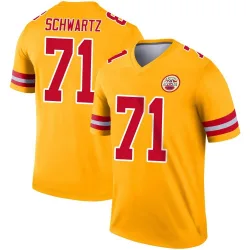 Youth Mitchell Schwartz Kansas City Chiefs No.71 Legend Inverted Jersey - Gold